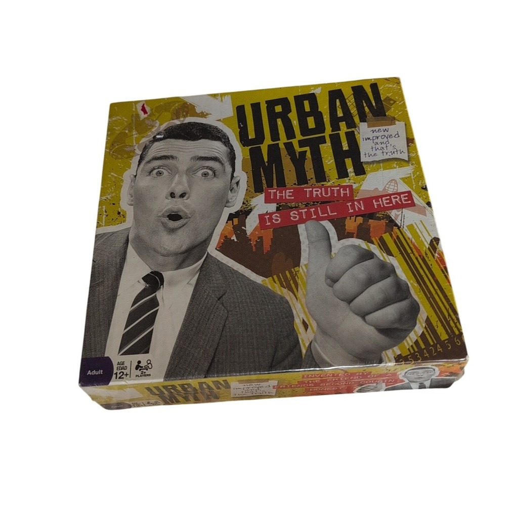 Go Games Urban Myth Board Game Yellow Trivia Pop Culture Folklore NEW SEALED